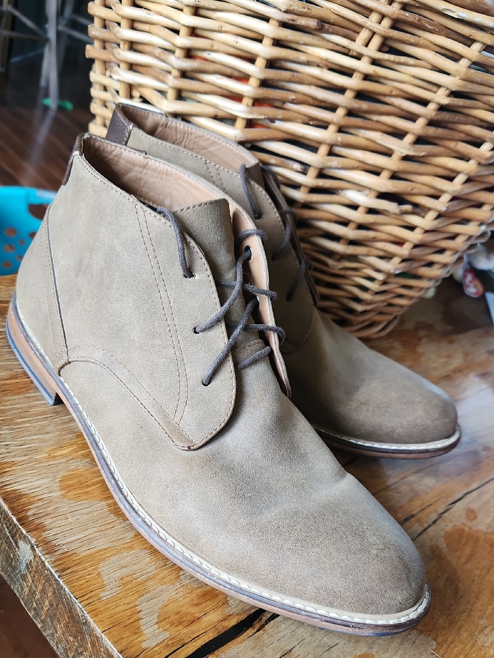 Madden M-Groves Men’s Lace-up Boots Faux‎ Leather sz 13 Brown Tan